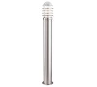90cm Stainless Steel Outdoor Bollard Post Light with White Polycarbonate Shade