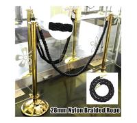 90cm Stanchion Rope - Twisted Queue Barrier for Event Line Management Crowd Control & Long-Term Use Universal Compatibility for All Events