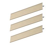 90cm T Molding Floor Transition Strip 3Pcs Floor Edging Trim Carpet to Vinyl Transition Strip Flat Flooring Edge Joining Trim