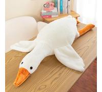90cm White Giant Silly Goose Plush Teddy Stuffed Animal Duck Teddy Pillow