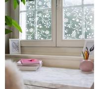 90cm x 1.5m dc fix TORD FLOWERS static cling vinyl window privacy film (338-5013)