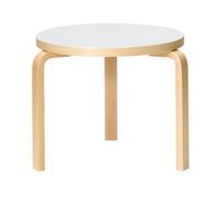 90D Table Birch/ White Laminate