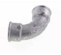 90deg Angled Fitting Rp1'' Female Short Cast Iron 25bar (351.25psi) [2 Pieces]