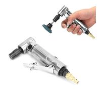 90Degree Pneumatic Die Grinder, 20000RPM Air Angle Grinder with 2inch Disc | Industrial grade right angle air tool, 3.18-6.35mm collet, 1/4 BSP inlet, for metal wood deburring polishing