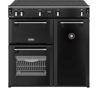 Stoves Richmond 90Ei TCH 90cm Electric Range Cooker with Induction Hob - Black - A/A/A Rated