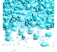 90g my Sprinkles Prince Blue Sugar Cake Decorations - Cake Sprinkles for Baking for Kids Birthday Parties Hearts Cake Cupcakes Muffins Cake Pops Boy