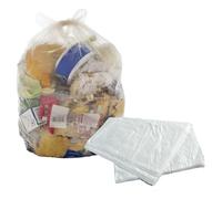 90L (18x29x39") Clear Transparent Strong Plastic Rubbish Waste Refuse Bin Bags (200 Sacks)