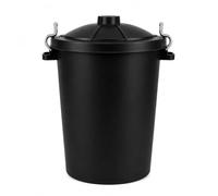90L Large Heavy Duty Multi Colour Dustbin with Lid Outdoor Garden Waste Bin