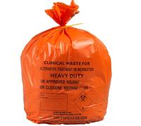 90L Large Orange Heavy Duty Clinical Waste Bags 10KG (25 Bags)