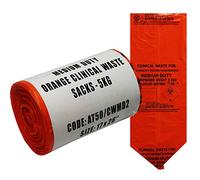 90L Large Orange Medium Duty Clinical Waste Bags (25 Bags)