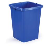 Durable DURABIN 90 Rectangular Waste Bin Blue | 90 Litre Capacity | Food and Freezer Safe | Perfect for Waste Collection or Recycling