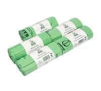90L x 100 Compostable Compost Bag Food Waste Sacks - Commercial size - 90 Litre Food Waste Bin Liners - EN 13432 - with Composting Guide
