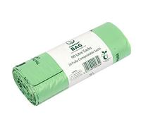 90L x 20 Compostable Compost Bag Food Waste Sacks - Commercial size - 90 Litre Food Waste Bin Liners - EN 13432 - with Composting Guide