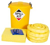 90ltr Chemical Spill Kit in Plastic Drum