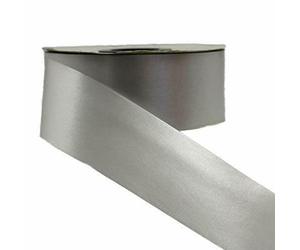 90m Roll Florist Ribbon - Poly Ribbon 100 Yards 2" - 30 Colours (Silver)