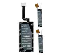 90mAh/650mAh High-Capacity Battery Compatible For Huawei FreeBuds 3 Freebuds 4 4E Bluetooth Earphone (2PCS),HB05260ECW+HB681636ECW(Charging Box),Li-ion Polymer 0-Cycle Replacement Earphone Battery