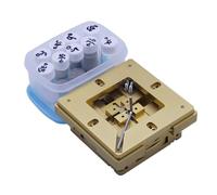 90mm Aluminium Alloy BGA Reballing Station BGA Reball Kit Magnetism Lock 10pcs 90mm Universal Bga Stencil Planting jigs Fixtures(D Package)