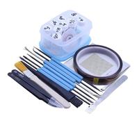 90mm Aluminium Alloy BGA Reballing Station BGA Reball Kit Magnetism Lock 10pcs 90mm Universal Bga Stencil Planting jigs Fixtures(A Package)