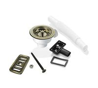 90mm Bronze Waste, 2X Overflow for Astini, RAK, Rangemaster Ceramic Sink