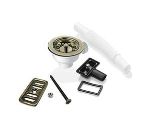 90mm Bronze Waste, 2X Overflow for Astini, RAK, Rangemaster Ceramic Sink