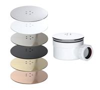 90mm Fast Flow Shower Tray Waste with Metal Cover 6 Finishes Easy Clean and Install for Standard Shower Trays Efficient Water Drainage (Brushed Nickel)