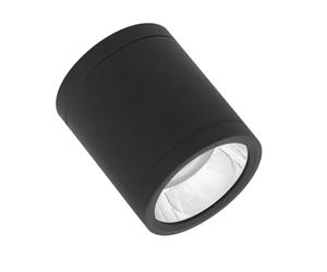 90mm LED Surface Mounted Downlight 15W 1650lm 4000K IP65 60Deg Black