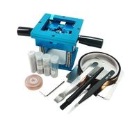 90MM Reballing Kit 10pcs Universal BGA Stencils Solder Balls ESD Tweezer Brush BGA Rework Tools