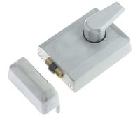 90mm Satin Chrome Roller Bolt Night Latches for Enhanced Security - Bolt Latch