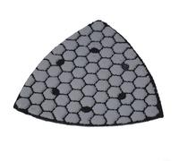 90MM Triangle Diamond Polishing Pads Dry Sanding Discs for Granite Marble Concrete Stone Grinder Corner Tight Areas Coarse to Fine Grinding Tool(800 grit)