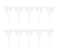 90mm Triangle Plastic Funnel 10pcs for School Experiments