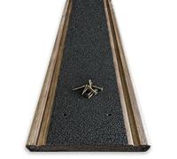 90mm Width Anti Slip Decking Strips GRP Heavy Duty 600mm 1000mm 1200mm (Black, 1000mm)