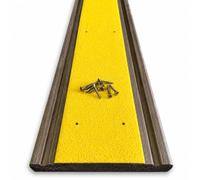 90mm Width Anti Slip Decking Strips GRP Heavy Duty 600mm 1000mm 1200mm (Yellow, 1200mm)