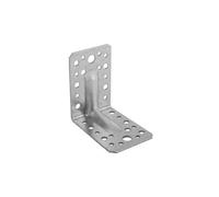 90mm x 90mm x 65mm Galvanised Heavy Duty with Reinforcment Angle Brackets for Wood 2.5mm Thick Timber Steel Zinc Plated Steel KP1 (Pack of 1) L12-K12ABC