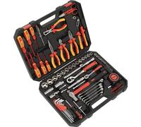 90Pc Electricians Tool Kit - Vde Insulated Safety Tool Set - Screwdrivers Pliers