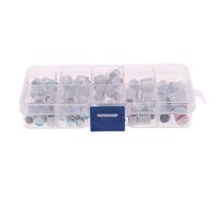 90Pcs 10 Values Solid Capacitor Assorted Kit 2.5V-16V 100uF-1500uF with Box Energy storage elements