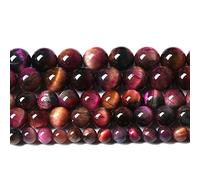 90pcs 4mm Top 3A Natural Tiger Eye Beads for Jewelry Making Rose Red Starry Sky Tiger Eye Stone Round Loose Beads DIY Bracelet Necklace Earrings