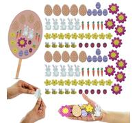 90PCS Easter Foam Stickers for Window | Self Adhesive Stickers Bunnies, Eggs, Flowers, Carrots Decoration | Easter Clings for Home Decoration