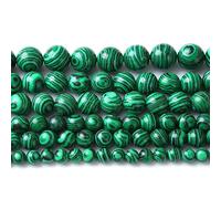90Pcs Green Malachite Synthetic Beads 8mm Natural Stone Loose Round Spacer Beads for Jewelry Making Necklaces DIY Bracelets 2 Strands 32 Inch