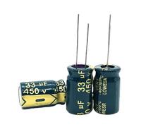 90pcs/lot 450v 33uf high frequency low impedance 450v33UF aluminum electrolytic capacitor size 13 * 20mm 20% CZAOINCU