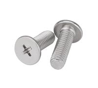 90pcs M2.5 x 8mm Ultra Thin Low Phillips Cross Head Screw Stainless Steel Flat Bolt