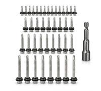 90PCS M4.8 Self Drilling Roofing Screws Kit, Assorted 19/25/38/50mm