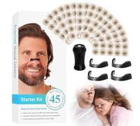 90pcs Magnetic Nasal Strips - Magnetic Nose Strip - Anti Snoring Devices Nose Strips for Better Sleep - Nasal Dilators Snoring Kit for Men and Women - Nose Magnet for Breathing