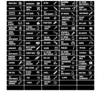 90Pcs Magnetic Toolbox Labels, 7.8x2.5cm Magnet and PET Reusable Tool Box Organizer Labels Easy to Read General Tool Box Organize Accessories for Toolboxes Drawers Cabinets(Black)