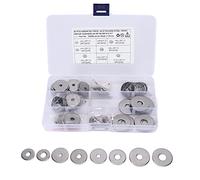 90PCS Penny Repair Washers, 304 Stainless Steel, Flat Assorted 8 Sizes - Durable, Compact Storage Case, Ideal for Cars and Trucks