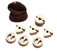 90PCS Pom Pom Buttons for Hats, Wooden Multipurpose Handmade Pine Buttons for DIY Projects, Removable Pom Pom Holder Fasteners for Knitting Beanies Caps