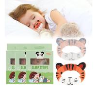 90PCS Sleep Tape for Kids - Safe Alternative to Mouth Tape - Improves Kids Sleep Quality - Promotes Nasal Breathing - Help Reduce Mouth Breathing and Snoring - Cute Tiger for Smaller Childrens face