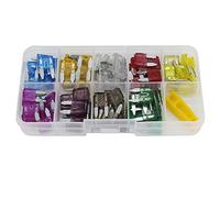 90PCS Small Size 5A/7.5A/10A/15A/20A/25A/30A/35A/40A Combination car Fuse Automotive Fuse with Box and Clip