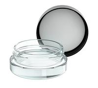 90pcs Thick Bottom Low Profile 7ml Glass Jars with Black Lids : Air tight container (Black Lids)