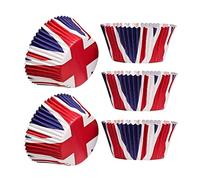 90pcs Union Jack Cupcake Cases,Mini Baking Cups Muffin Cups Cupcake Liners,Muffin Cases for for King Charles III Coronation Decorations,Street Party,Britain Sporting Events Supplies (90Pcs)