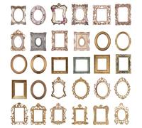 90Pcs Vintage Scrapbook Frames, Scrapbooking Cutouts Paper, for Scrapbooking, Decorative Accents, Magic Mirror, Countess, Classic Memory